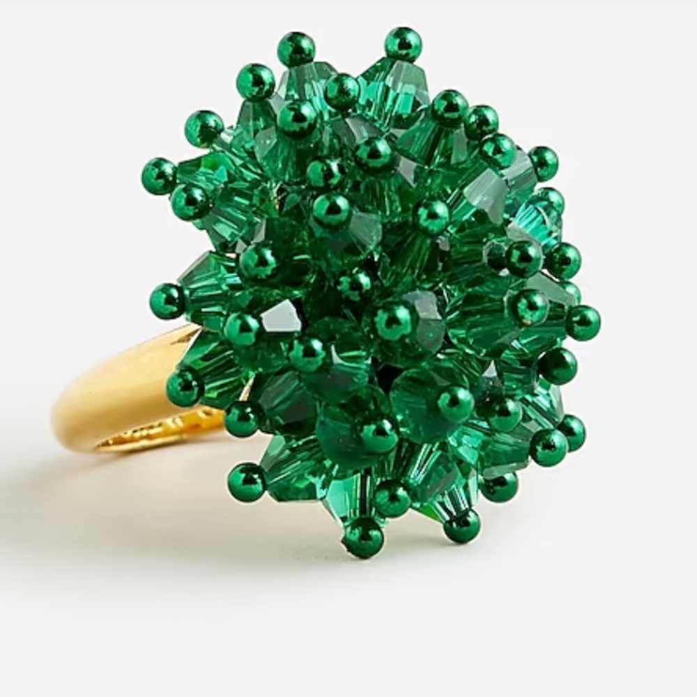 J Crew Crystal Burst Ring, NWT